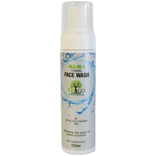 ALL - IN - ONE FOAMING FACEWASH for normal - , dry - & Sensitive skin - TruGo Health & Skincare